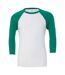 T-shirt adulte blanc / vert Canvas-1