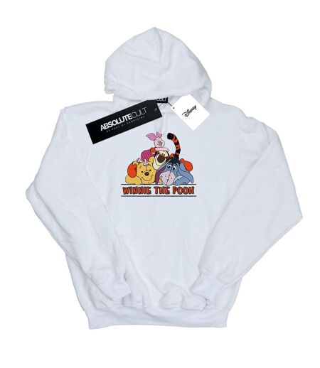 Disney Sweat à capuche Winnie The Pooh Group Womens/Ladies (Blanc) - UTBI15491