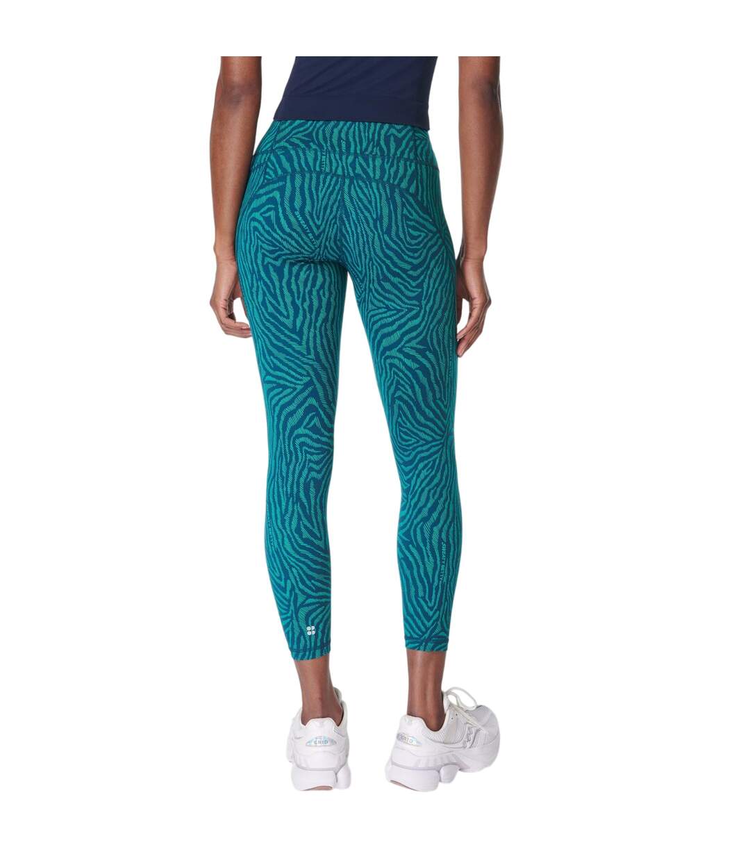 Legging Entraînement Motif/style Imprimé Zèbre Power Femme Vert Sweaty Betty-3