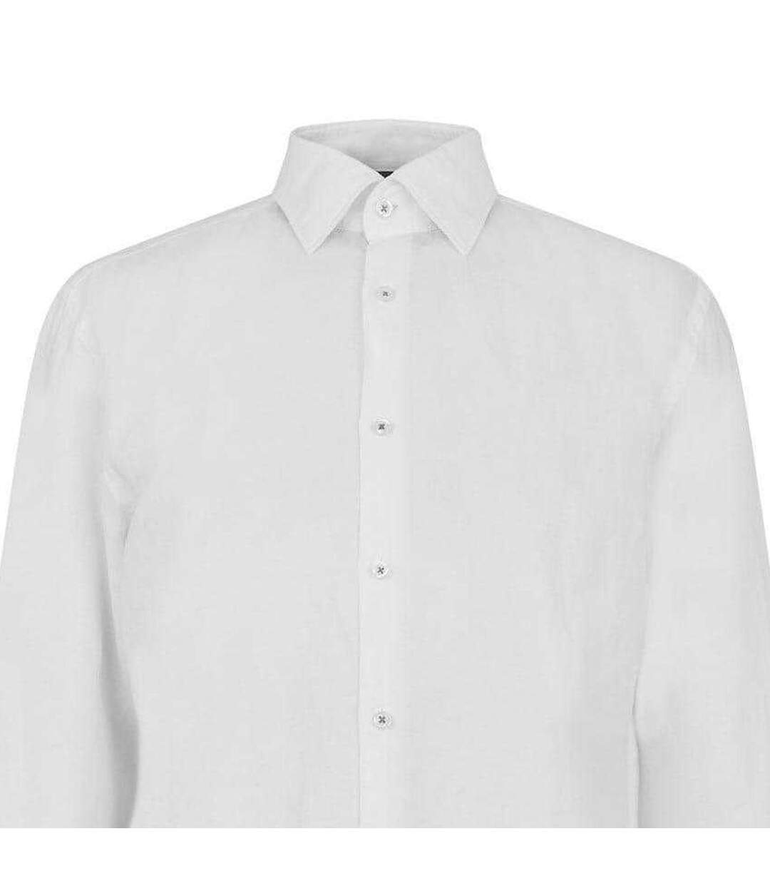 Chemise Manches Longues Motif/style Uni Homme Blanc Boss-3