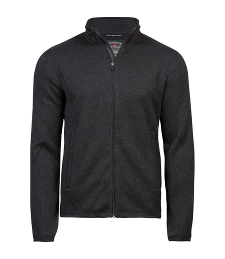 Mens Outdoor Fleece Jacket Black Tee Jays