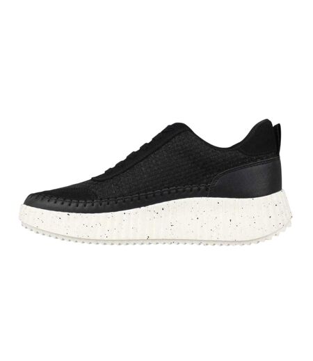 Womens/ladies Knitted Platform Wedge Trainers Black Jack Wills