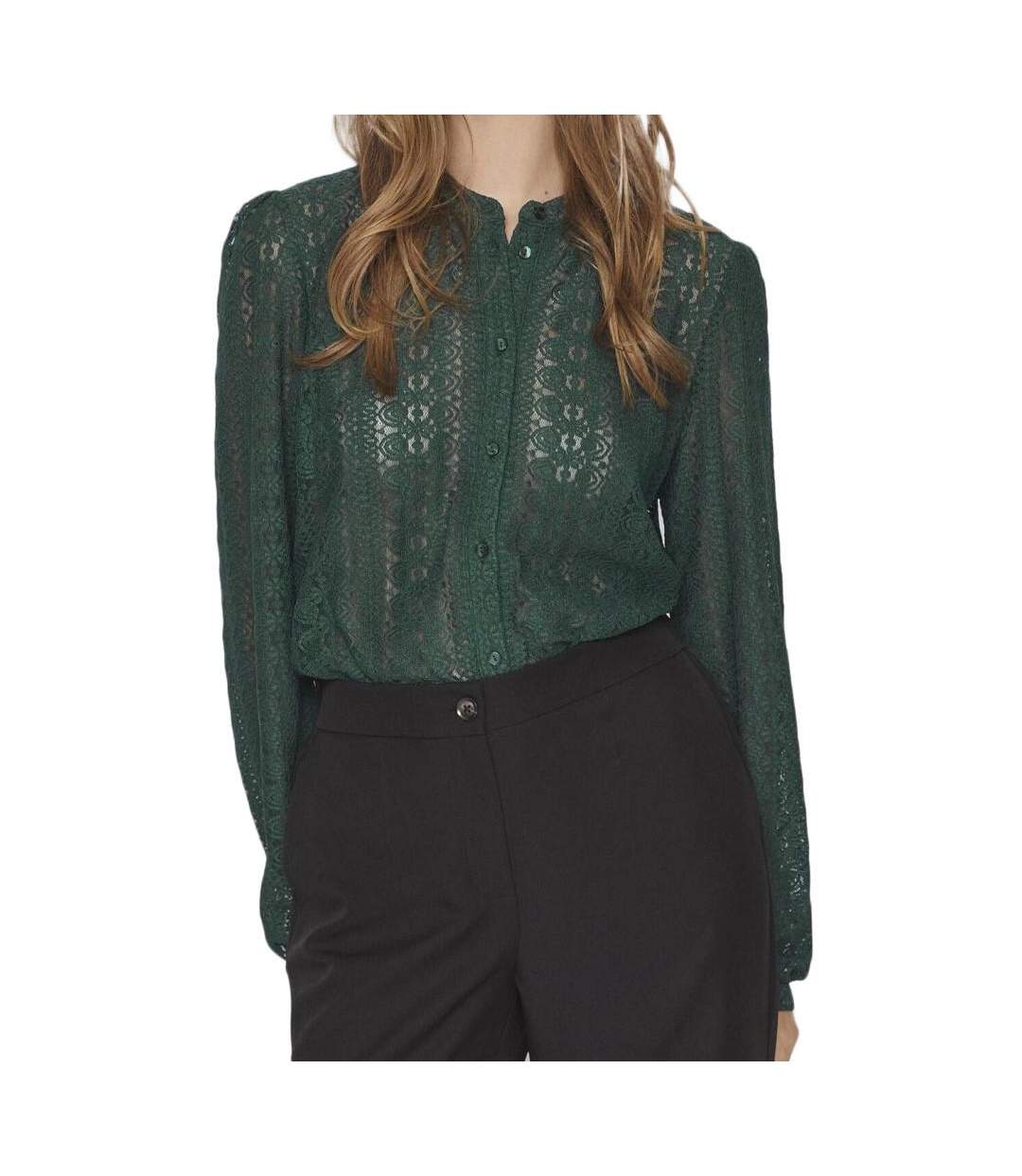 Blouse Verte Femme Vila Chikka - L-1