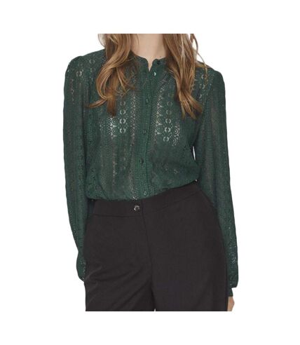 Blouse Verte Femme Vila Chikka - L