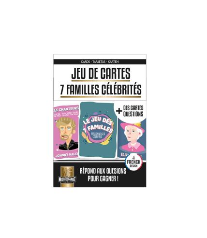Paris Prix - Jeu Des 7 Familles 60 Cartes 9cm Multicolore