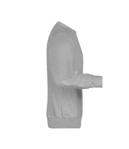 Sweat Homme Gris Chiné James And Nicholson