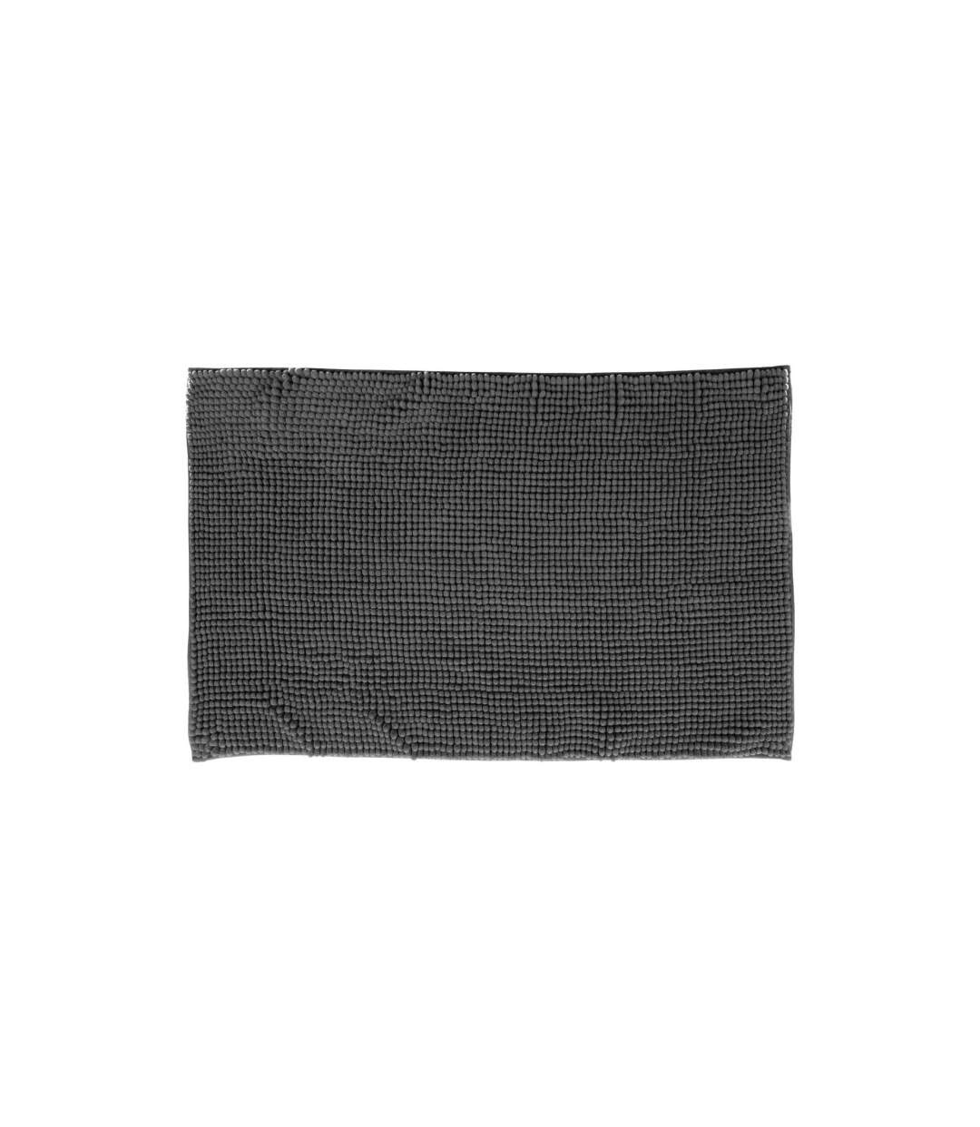 Tapis de Salle de Bain Chenille 50x80cm Gris-1