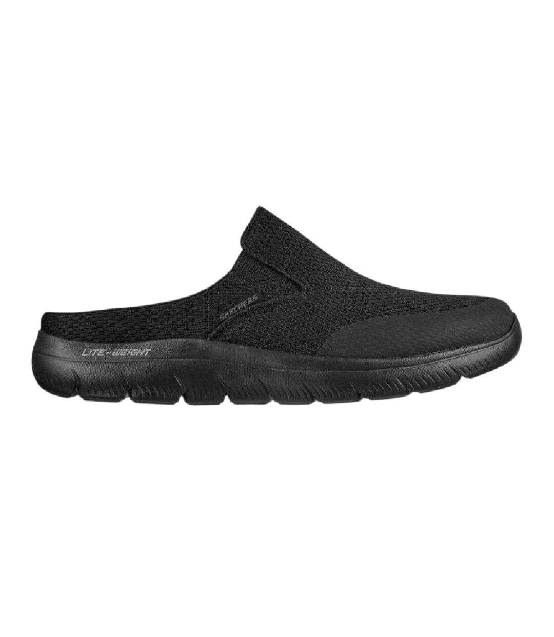 Mens Summits Vindicator Sport Mules Black Skechers-1