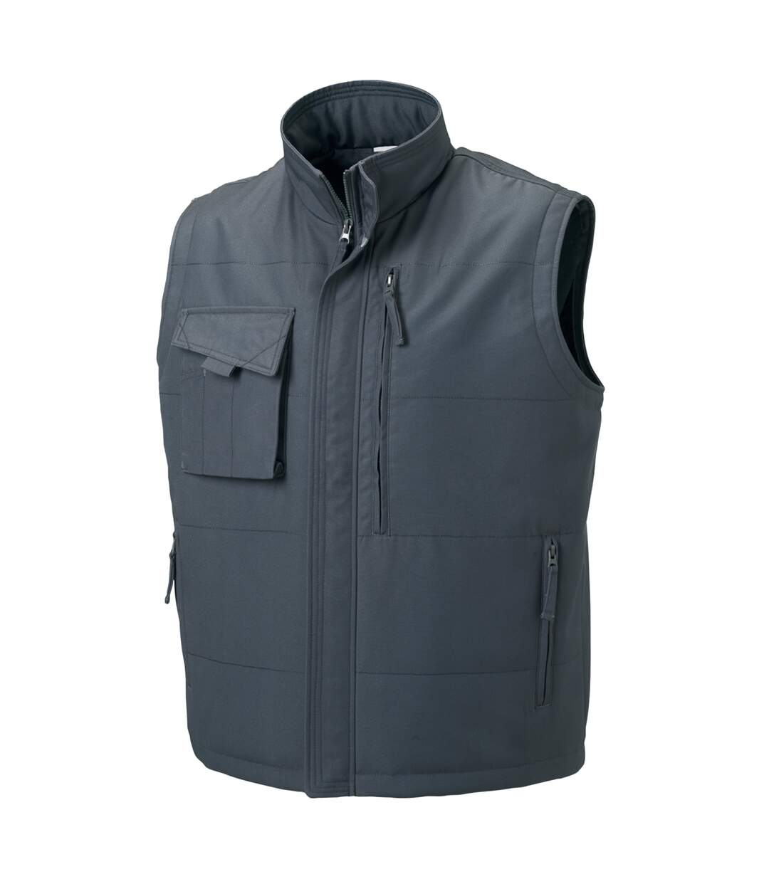 Mens Workwear Gilet Jacket Convoy Grey Russell-2