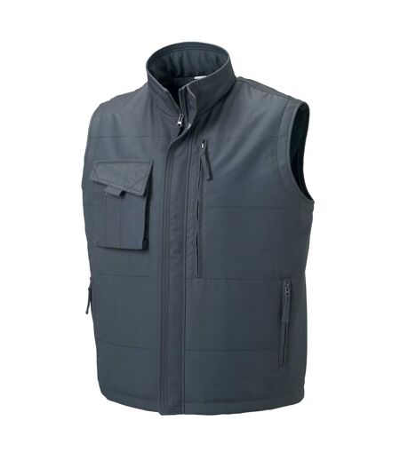 Mens Workwear Gilet Jacket Convoy Grey Russell