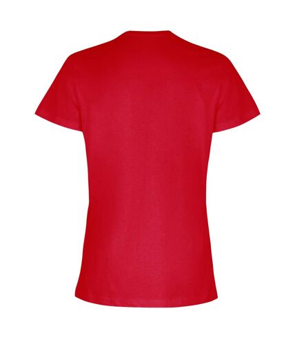 TriDri Womens/Ladies Embossed Panel T-Shirt (Fire Red) - UTRW6534