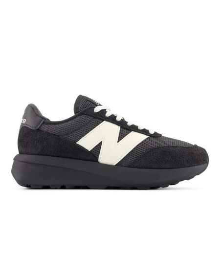 Mens 370 Suede Trainers Black New Balance