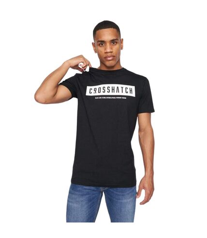 T-shirt selworthy homme noir Crosshatch