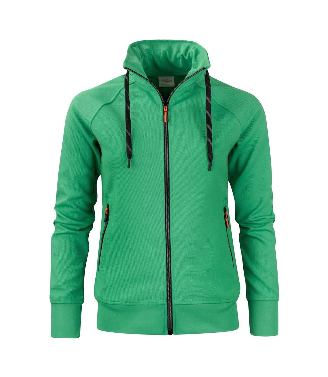 Womens/ladies Jog Sweat Jacket Fresh Green Printer-1