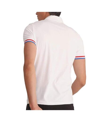 Polo blanc homme le coq sportif ss presentation