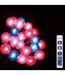 Guirlande de Noël lumineuse Perles - 50 LED - Multicolore
