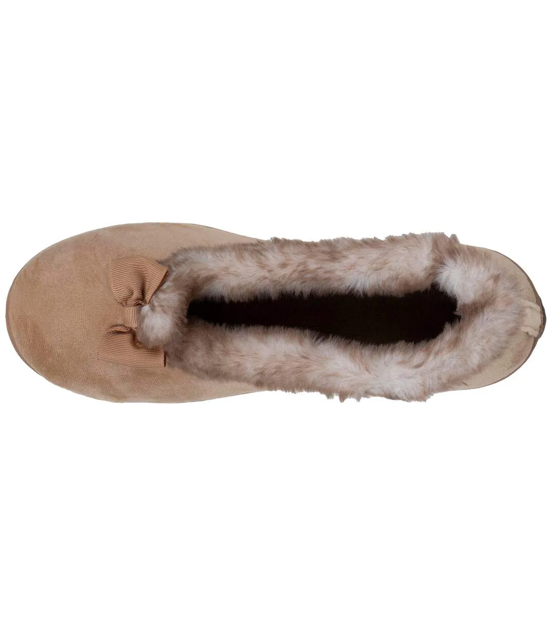 Isotoner Chaussons Ballerines femme en velours, semelle ultra confort, soutient votre voûte plantaire, mousse à mémoire de forme-3