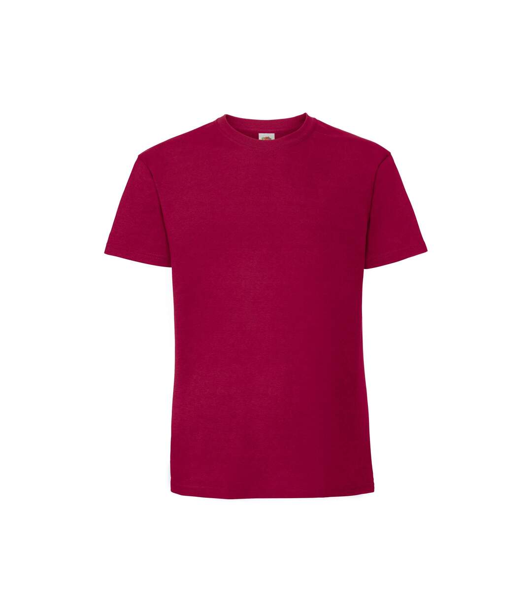 Mens Iconic Premium Ringspun Cotton T-shirt Cranberry Fruit Of The Loom-4