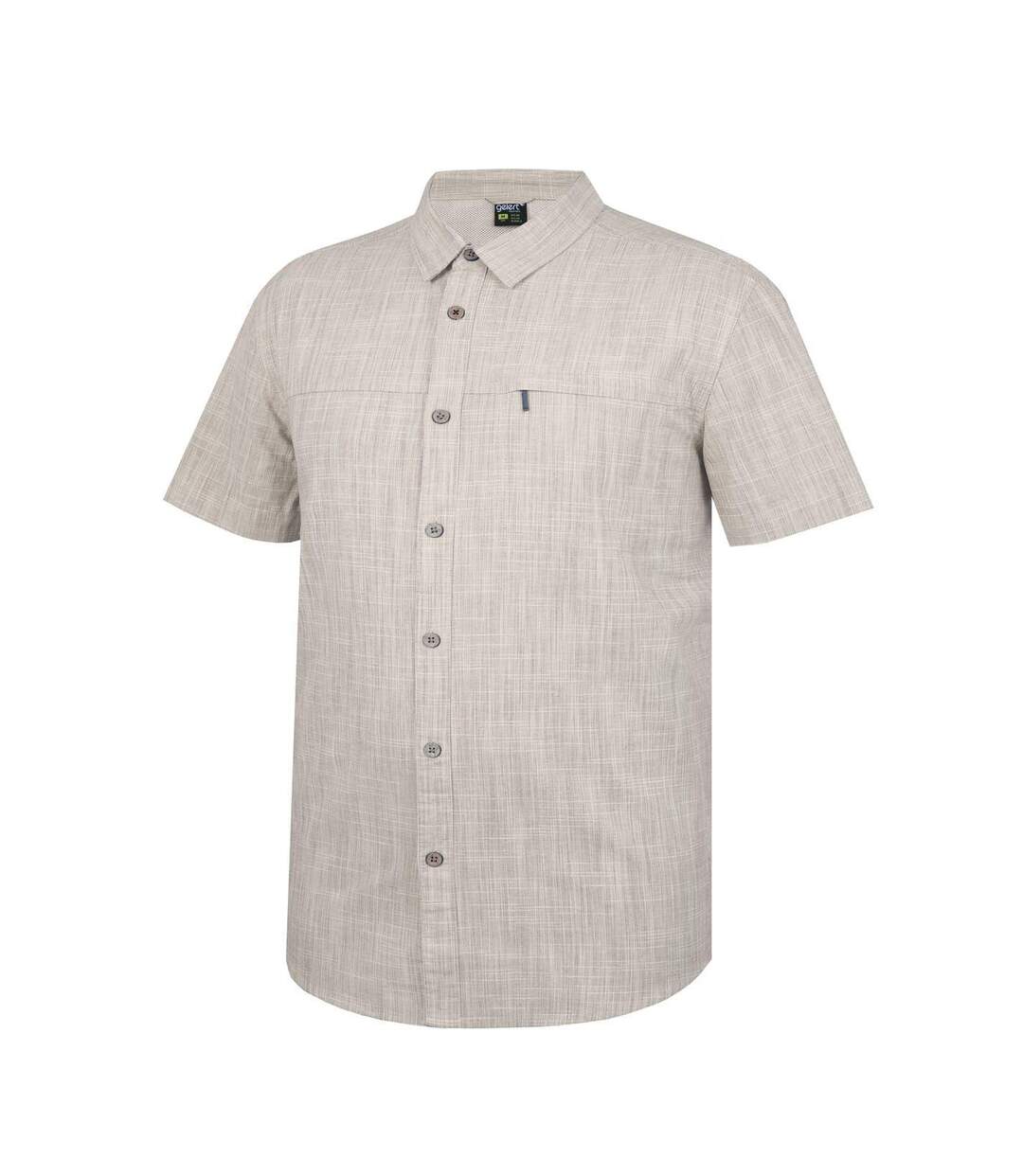 Chemise Manches Courtes Motif/style Texturé Homme Blanc Gelert-3
