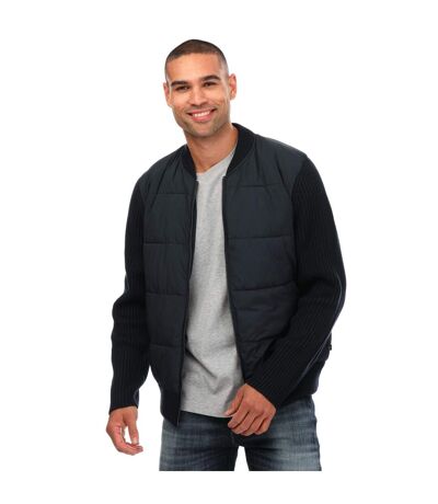 Mens spores full zip regular padded jacket navy Ted Baker