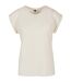 Womens/ladies Extended Shoulder Regular T-shirt Sand New Morning Studios-1