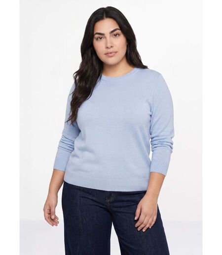 Pull doux col rond manches longues