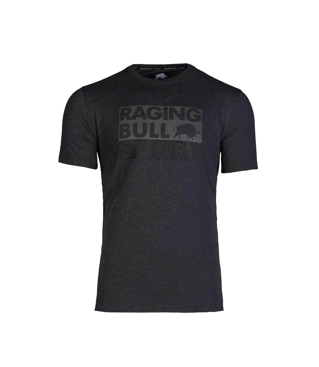 T-shirt rb sport homme gris foncé chiné Raging Bull-1