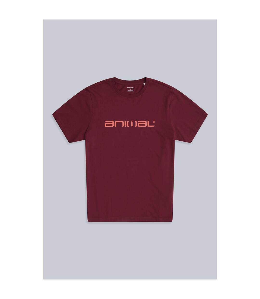 T-shirt Classico Homme Bordeaux Foncé Animal-1