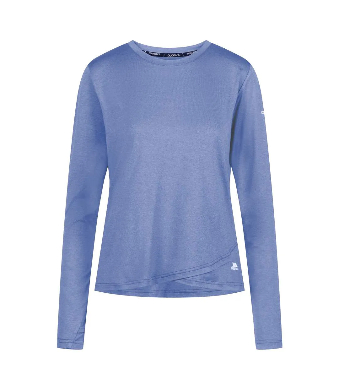 Haut De Sport Manches Longues Britney Femme Bleu Brumeux Chiné Trespass-1