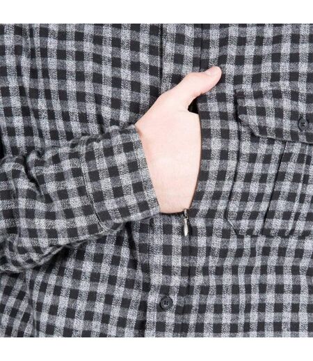 Mens Checked Regular Shirt Black Trespass