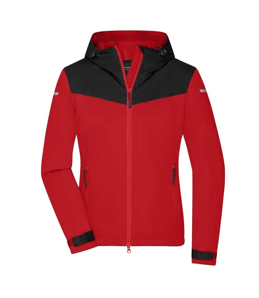 Veste Tous Les Temps Femme Noir Rouge Clair James And Nicholson-1