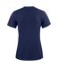 Womens/ladies Heavier Pro T-shirt Navy Printer-2