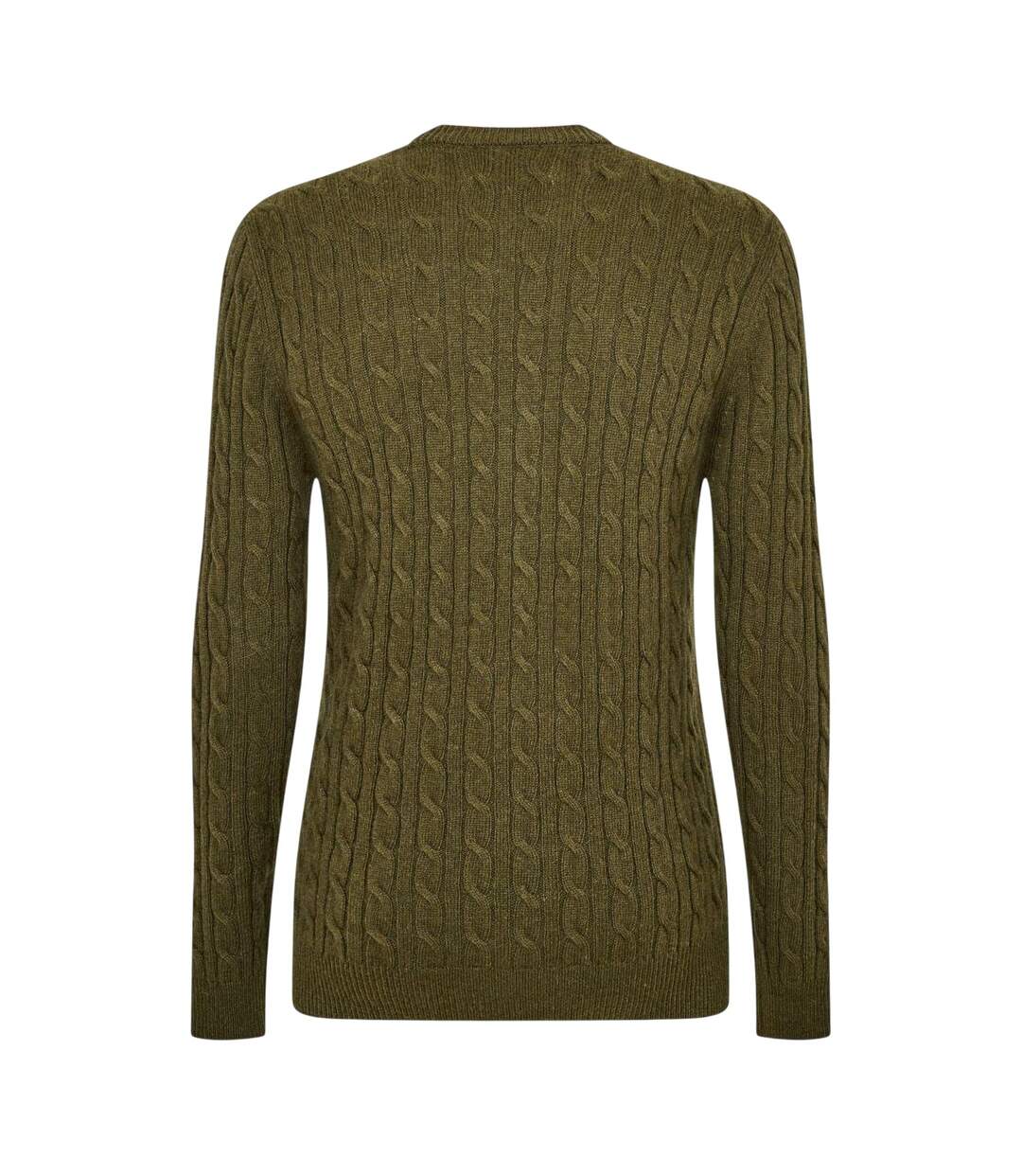 Mens Marlow Cable Knit Merino Wool Jumper Olive Jack Wills-2