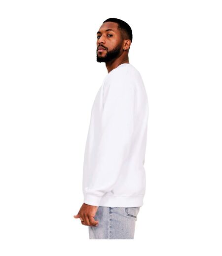 Casual Classics Mens Ringspun Cotton Oversized Sweatshirt (White) - UTAB593