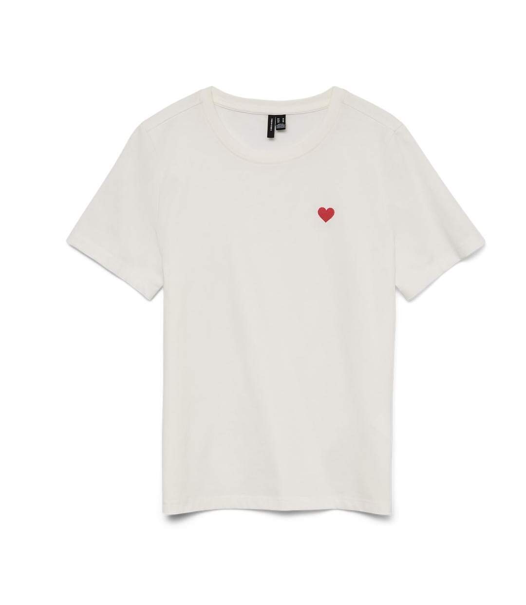 T-shirt blanc femme vero moda folina-1