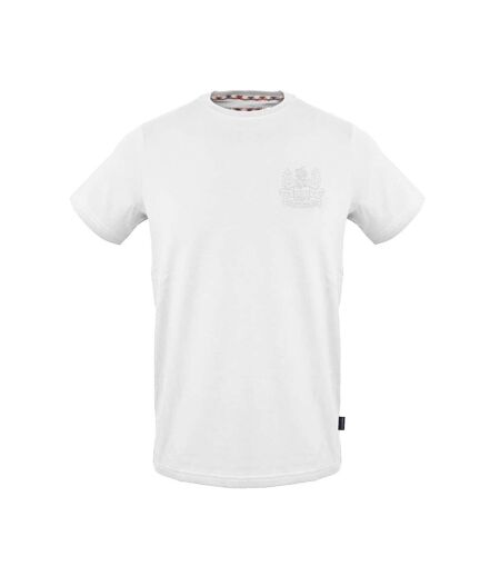 Unisex Adult Logo Crew Neck Regular T-shirt White Aquascutum