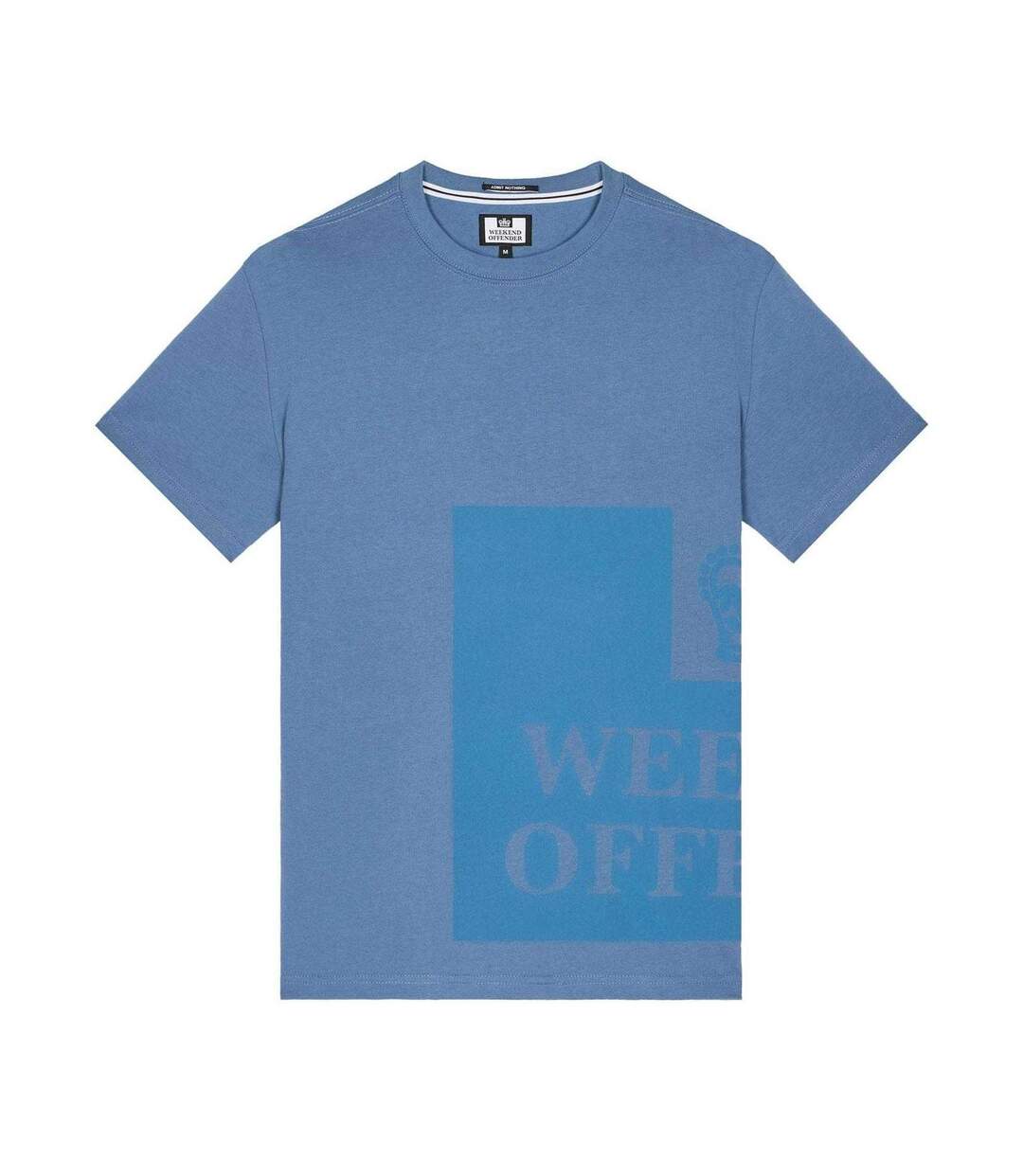 T-shirt Motif/style Prison Tonal Ryan Homme Bleu Weekend Offender-2