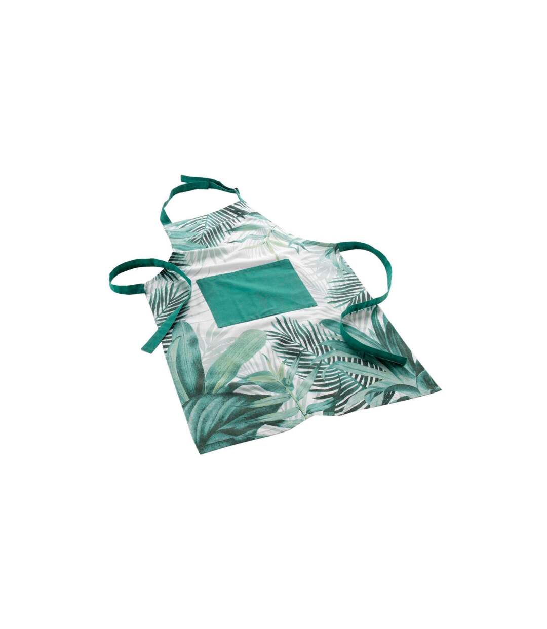 Tablier de Cuisine Imprimé Botanique 84cm Vert-1