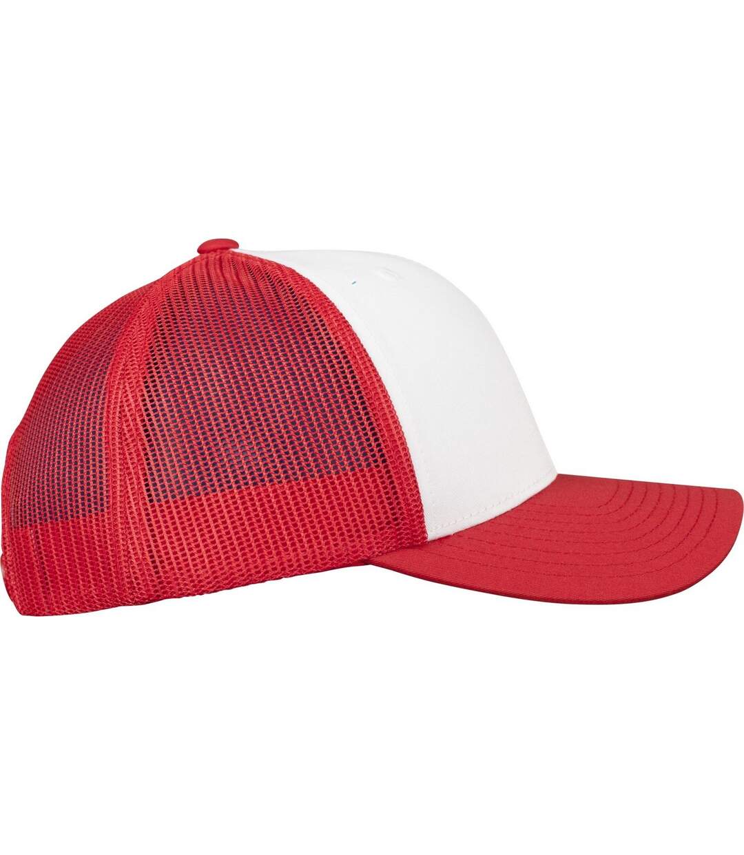 Casquette Trucker The Classic Retro Blanc Rouge Yupoong-4
