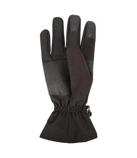 Mountain Warehouse Mens Windproof Water Repellent Winter Gloves (Black)