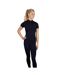 Womens/ladies Hamilton Sparkle Sports Top Navy Coldstream-1