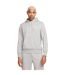 Mens Club Regular Hoodie Heather Grey White Nike-1