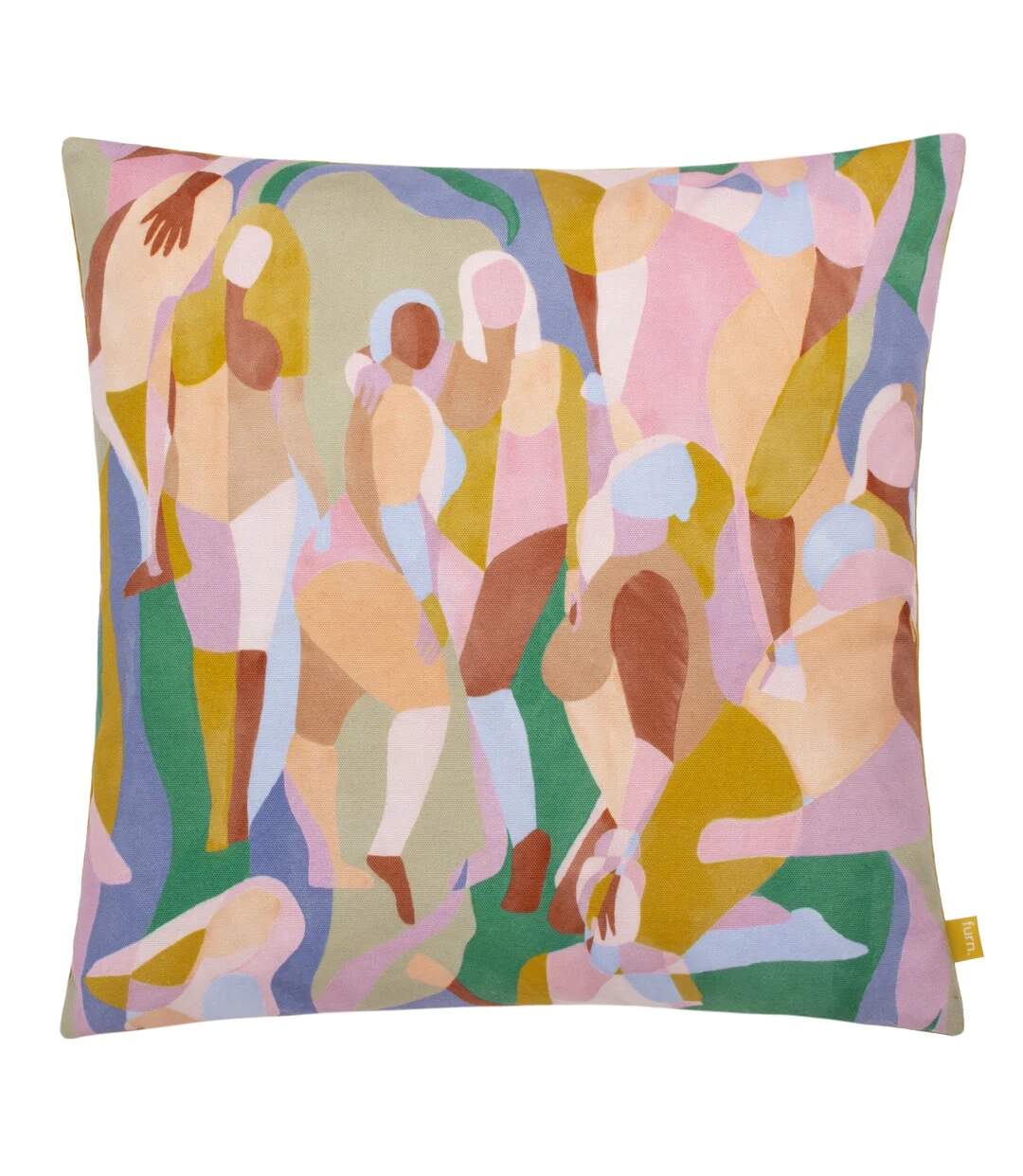 Self love abstract cushion cover 43cm x 43cm multicoloured Furn