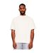Casual Classics Mens Ringspun Cotton Extended Neckline T-Shirt (Ecru)