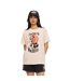 T-shirt femme col rond regular avec print devant et dos Devil Vondutch-1