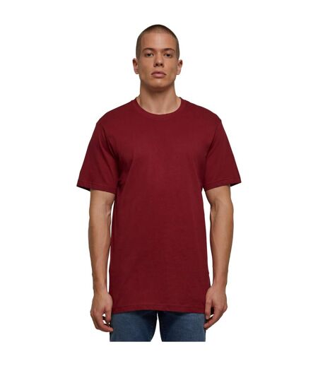 T-shirt Basique À Col Rond Pour Hommes Bourgogne Build Your Brand