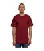 T-shirt Basique À Col Rond Pour Hommes Bourgogne Build Your Brand-1