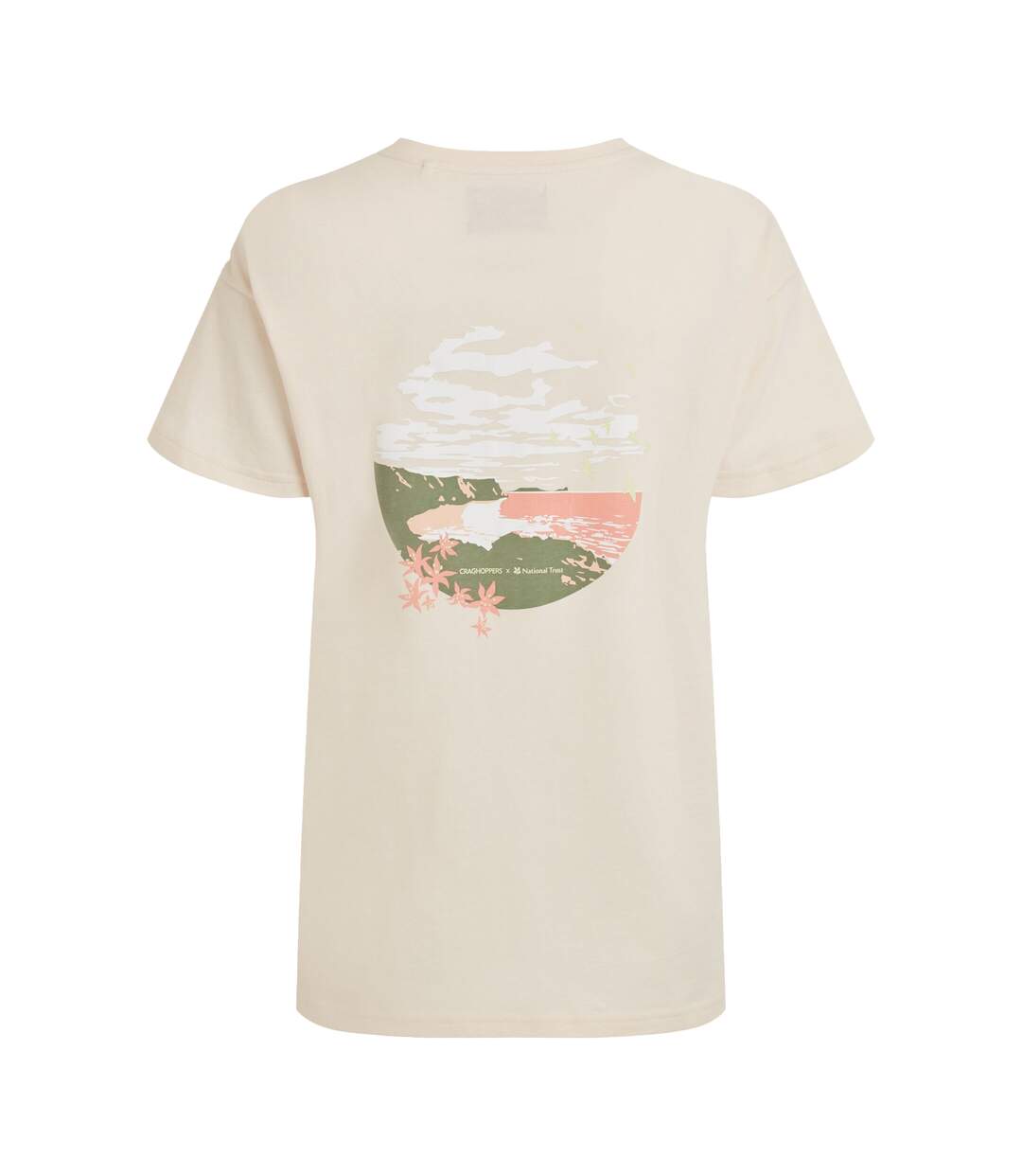 Womens/ladies Bistort National Trust T-shirt Sugared Almond Craghoppers-3