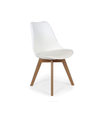 Chaise scandinave avec cousin Cocooning - Blanc