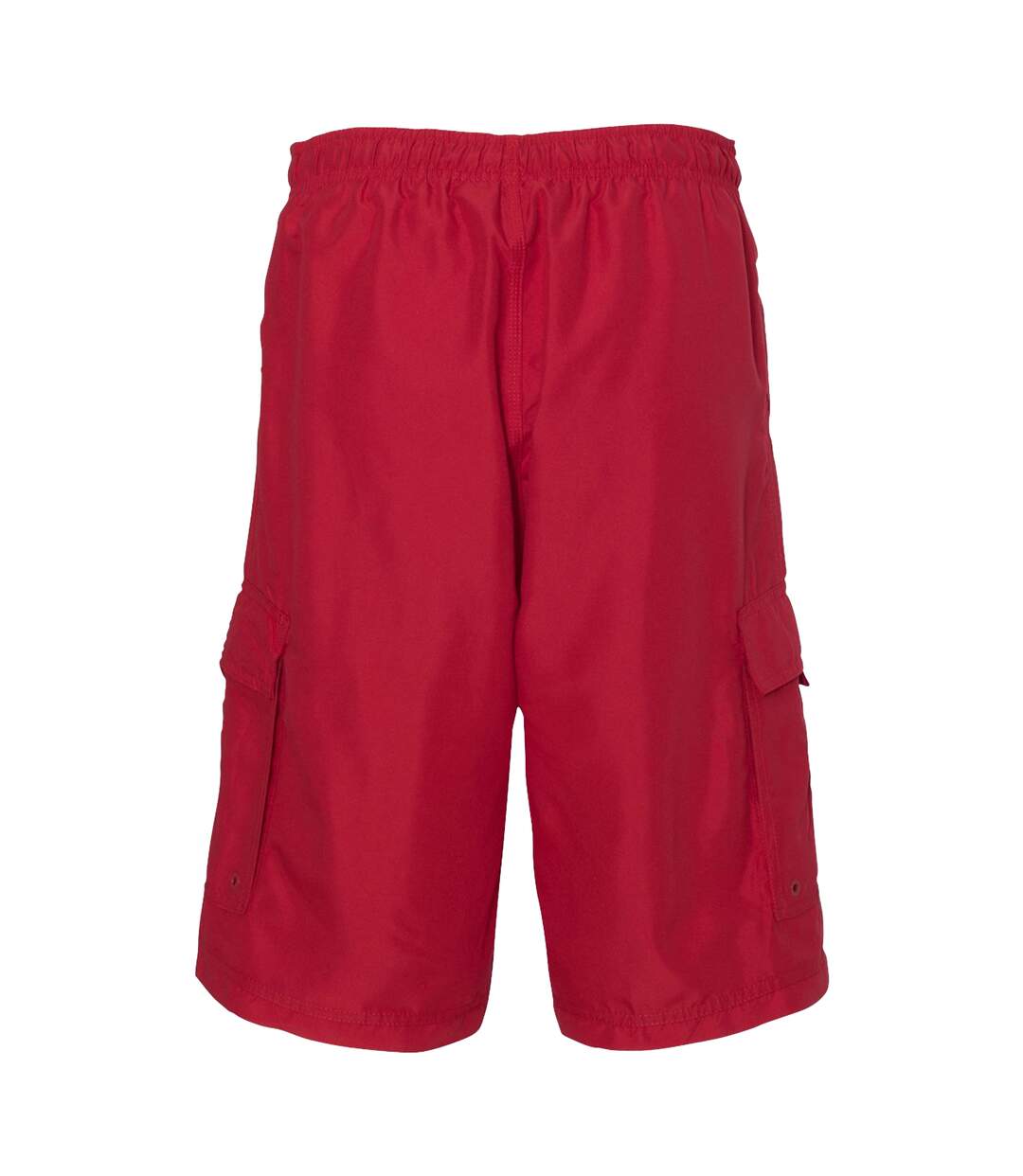 Short De Bain Motif/style Rayé Homme Rouge Burnside-2
